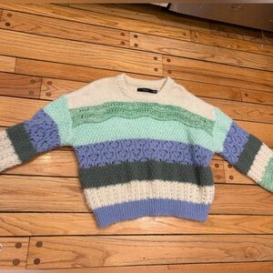 Vero Moda Multicolor Striped Cozy Knit Sweater XXL